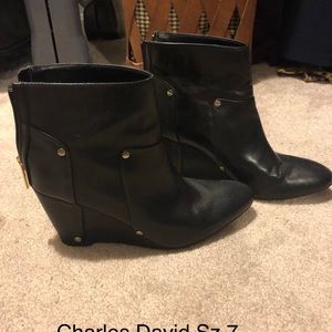 Charles David wedge booties